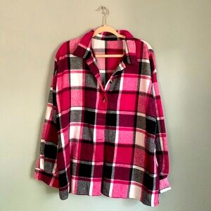 Flannel Jacket (PINK)